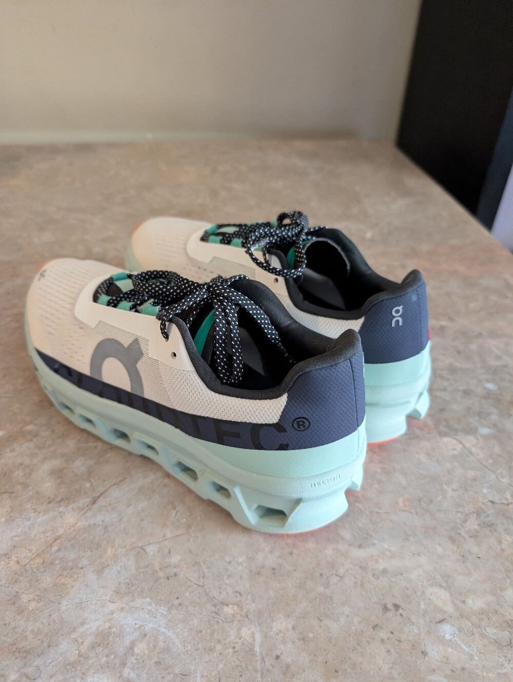 On Running Cloudgomoster ' Undyed White Creek, Max Cushioned Shoes Men Size 11.5 - Picture 3 of 12